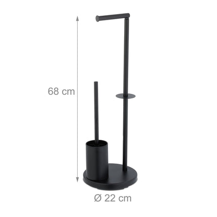 Toilet set with paper holder