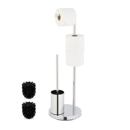 Toilet set with paper holder