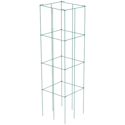 Tomato Cages, 6-Pack Square 39.4 in PVC-Coated Steel