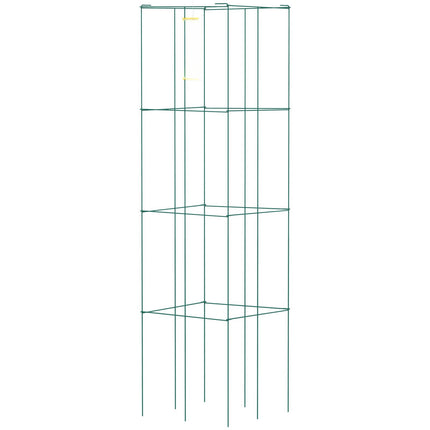Tomato Cages, 6-Pack Square 39.4 in PVC-Coated Steel