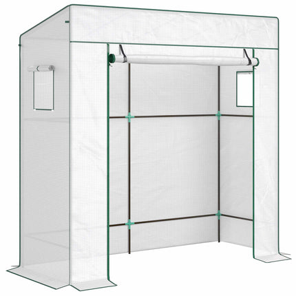 Tomato Greenhouse with Roll-Up Door, 196 x 77 x 197 cm