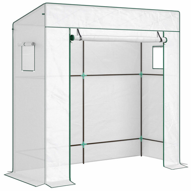 Tomato Greenhouse with Roll-Up Door, 196 x 77 x 197 cm