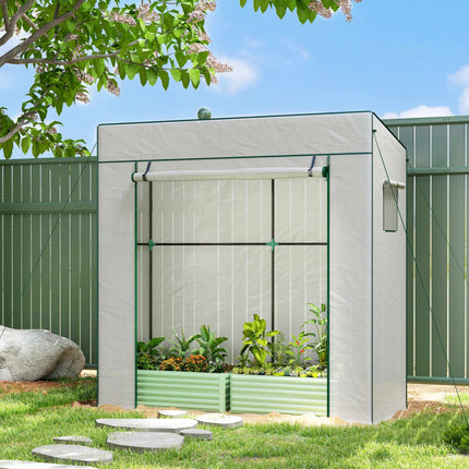 Tomato Greenhouse with Roll-Up Door, 196 x 77 x 197 cm