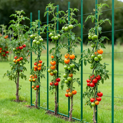Tomato Stakes, 25-Pack 1800 mm Plastic-Coated Steel