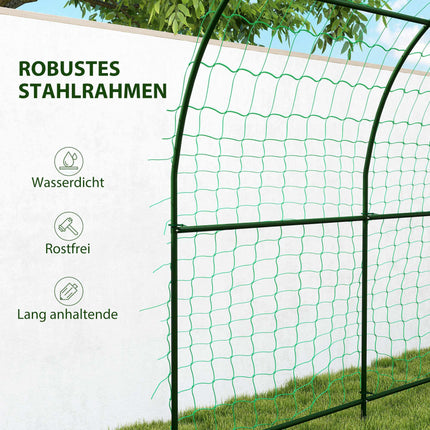Tomato Trellis Arch, Steel, 216 cm, Dark Green