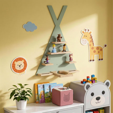Toniebox Tent Shelf – Holds 34 Figures, Magnetic Storage