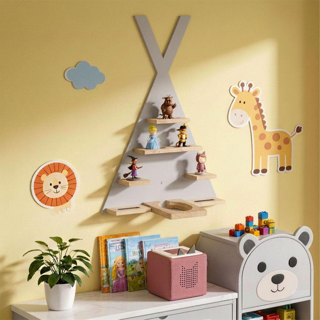 Toniebox Wall Shelf with Magnetic Storage for 34 Figures