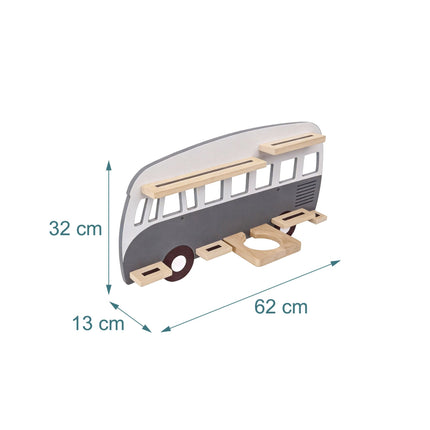 Toniebox Wall Shelf with Magnetic Strips, Holds 25 Tonies
