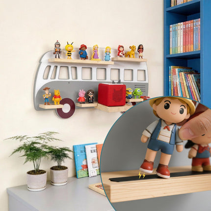 Toniebox Wall Shelf with Magnetic Strips, Holds 25 Tonies