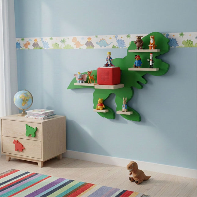 Toniebox Wall Shelf with Magnetic Strips, Holds 35 Figures