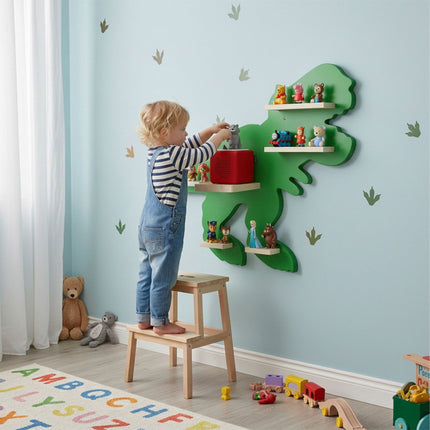 Toniebox Wall Shelf with Magnetic Strips, Holds 35 Figures