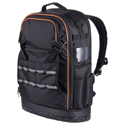 Tool Backpack, 65 Pockets, Laptop Compartment, Molded Base