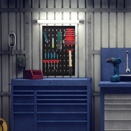 Tool Holder Set, 25-Piece – Black & Red Wall System