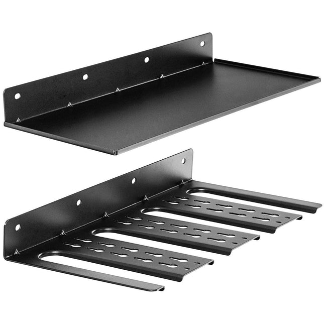Tool Rack Wall Shelf with 4 Slots & 36 Drill Holes Tool Organizer Tool Holder