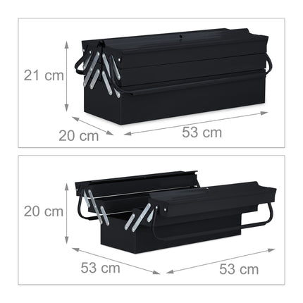 Tool box empty black