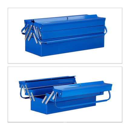 Tool box empty blue