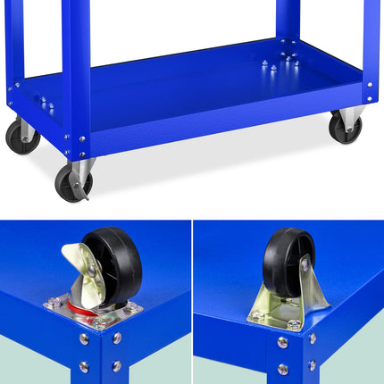 Tool trolley with 2 shelves