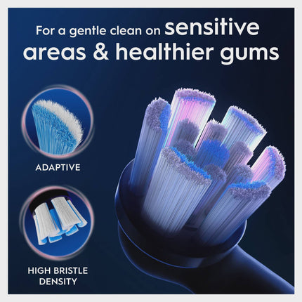 Toothbrush Heads, Gentle Care, Black, 2-Pack