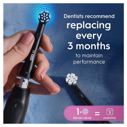 Toothbrush Heads, Gentle Care Black, Pack of 6