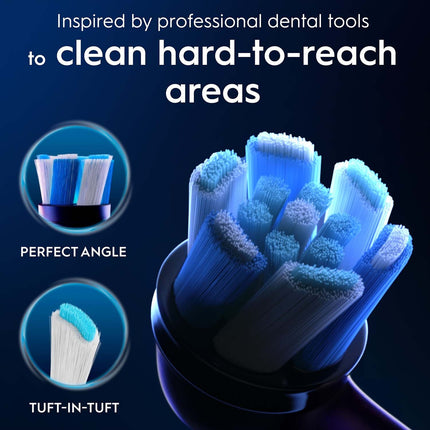 Toothbrush Heads, Ultimate Clean, Black, 3-Pack