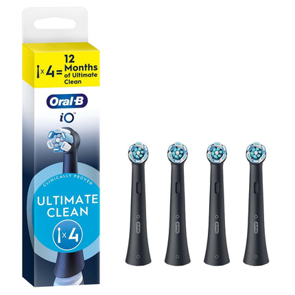 Toothbrush Heads, Ultimate Clean, Black, 4-Pack