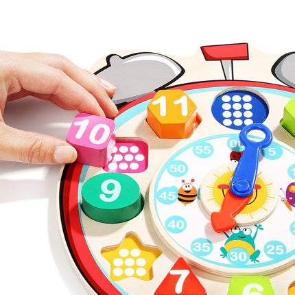 Topbright Wooden Shape Sorting Clock