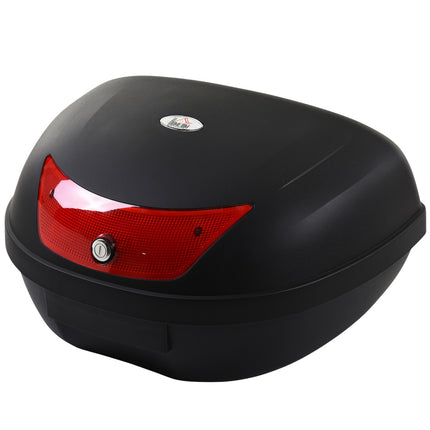 Top case for motorcycle and scooter helmet, 48L, black