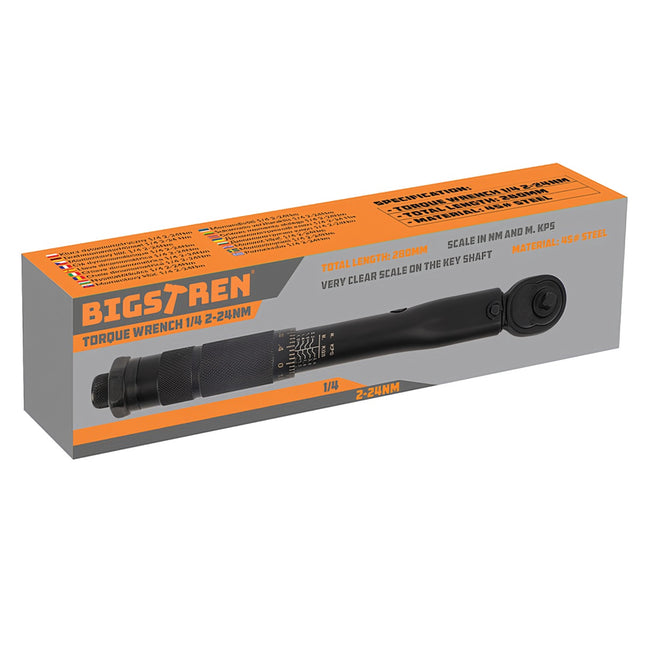 Torque wrench 1/4 2-24Nm Bigstring 24591