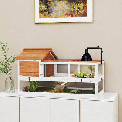 Tortoise House, 2-Level Enclosure with Lamp Holder