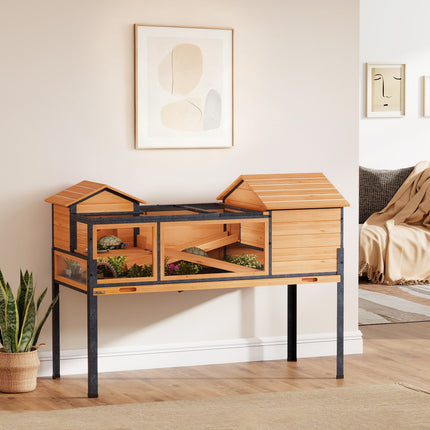 Tortoise House, 2 Rooms, 2 Levels, Wood & Steel