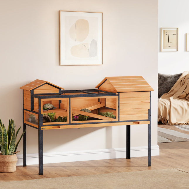 Tortoise House, 2 Rooms, 2 Levels, Wood & Steel