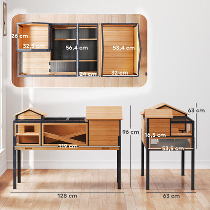 Tortoise House, 2 Rooms, 2 Levels, Wood & Steel