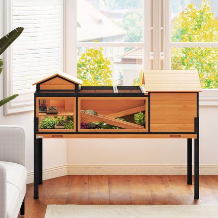 Tortoise House, 2 Rooms, 2 Levels, Wood & Steel