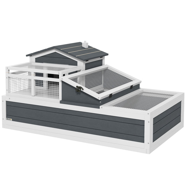 Tortoise House with Two Levels and Openable Roof