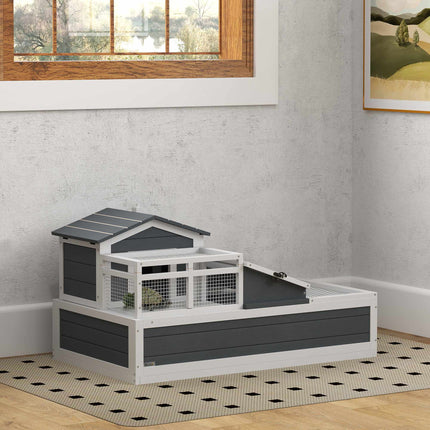 Tortoise House with Two Levels and Openable Roof