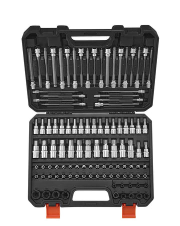 Torx And Hex Bit Socket Set, 107-Piece SAE Metric