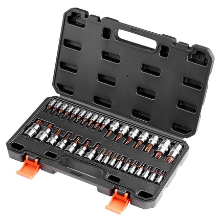 Torx Bit Socket Set, 34-Piece Tamper-Proof T6-T70