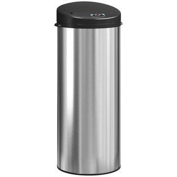 Touchless Stainless Steel Sensor Trash Can, 55L Capacity