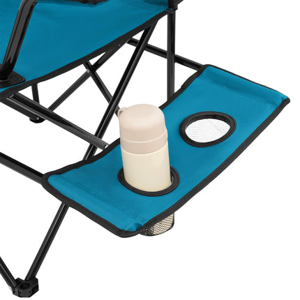 Tourist Chair, Foldable, Blue-Gray, Compact Design