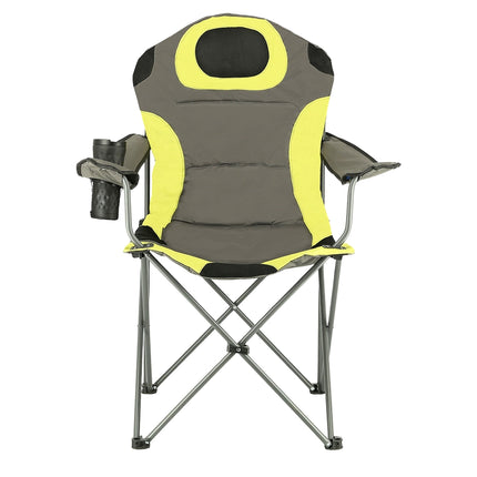 Tourist Chair, Grey-Lime, Foldable, Lightweight