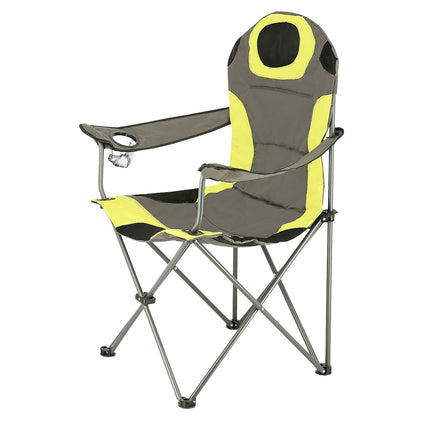 Tourist Chair, Grey-Lime, Foldable, Lightweight