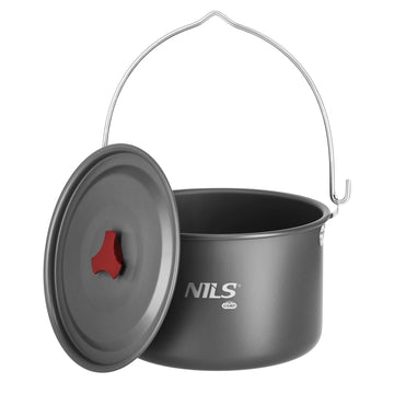 Toeristenkookpot met deksel, 4L inhoud