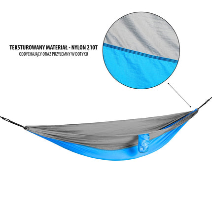Tourist Hammock, Blue, Portable, Lightweight