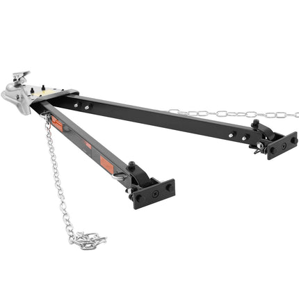 Tow Bar 5500 lb, 2-Inch Ball Hitch, Safety Chains