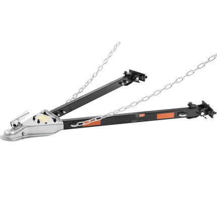 Tow Bar 5500 lb, 2-Inch Ball Hitch, Safety Chains