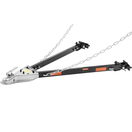 Tow Bar 5500 lb, 2-Inch Ball Hitch, Safety Chains