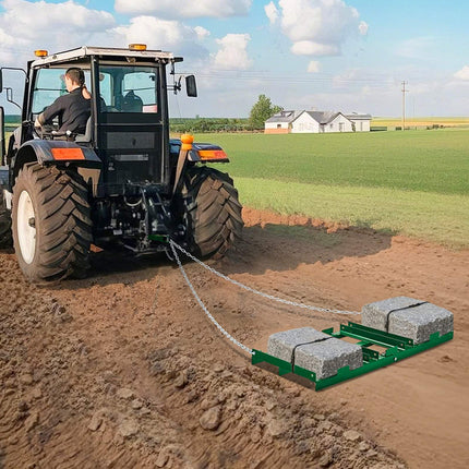 Tow-Behind Drag Harrow, 4 Ft, Adjustable Bars, 72 In Chain