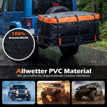 Tow Hitch Cargo Bag, 453L Waterproof PVC, Foldable