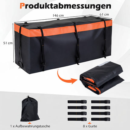 Tow Hitch Cargo Bag, 453L Waterproof PVC, Foldable