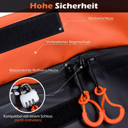Tow Hitch Cargo Bag, 453L Waterproof PVC, Foldable